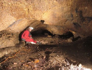 The main passage in the cave
